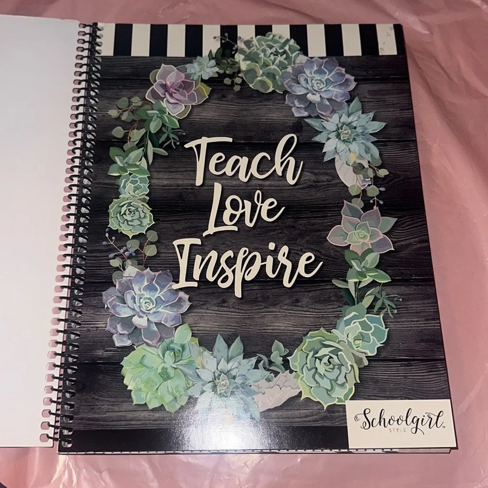 School Girl Teacher Planner Undated - 12 month planner